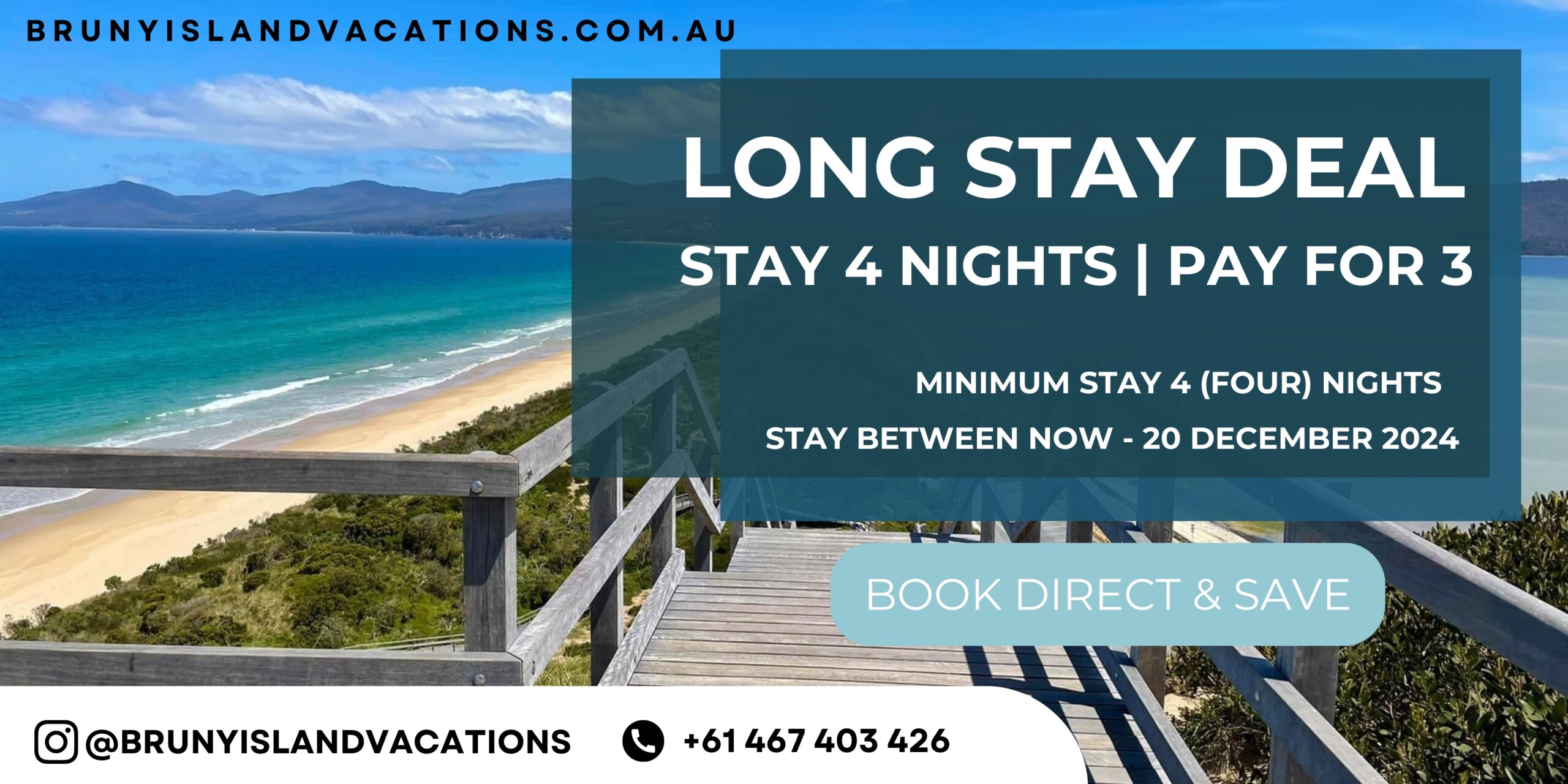 long stay deal bruny island accommodation